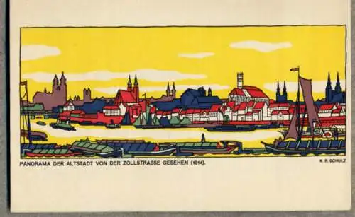 Sachsen Anahlt Magdeburg Wirtschaft Verkehr Stadt Geschichte Buch 1934