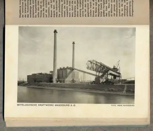 Sachsen Anahlt Magdeburg Wirtschaft Verkehr Stadt Geschichte Buch 1934