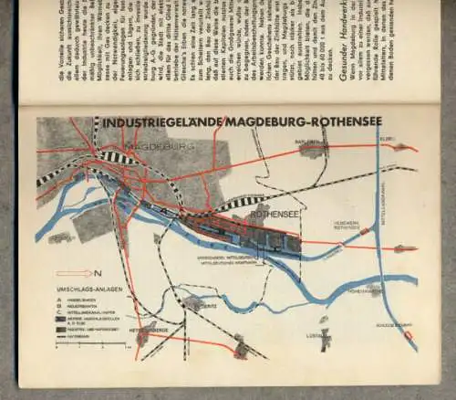 Sachsen Anahlt Magdeburg Wirtschaft Verkehr Stadt Geschichte Buch 1934