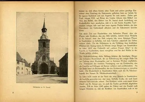 Saarland Saarbrücken Evangelische Kirche Gemeinde Chronik Geschichte 1924