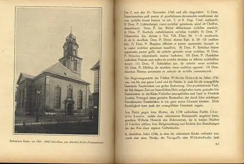 Saarland Saarbrücken Evangelische Kirche Gemeinde Chronik Geschichte 1924