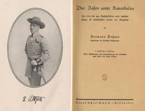 Deutsche Kolonien Südsee Neuguinea Kannibalen Hauptmann Detzner Buch 1924