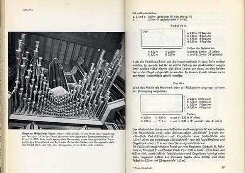 Kirchen Musik Orgel Aufbau Technik Konstruktion Orgelspiel Fachbuch 1965