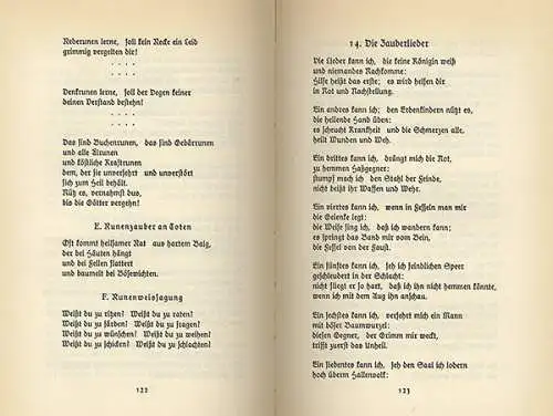 Götter und Helden Lieder der Edda Germanen Mythologie Original Ausgabe 1933