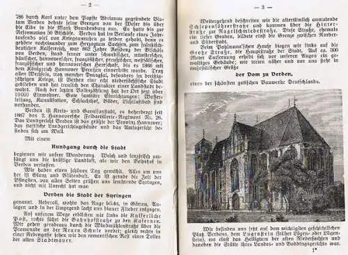 Bremen Verden an der Aller Stadt Geschichte Verkehr Reklame Reiseführer 1911