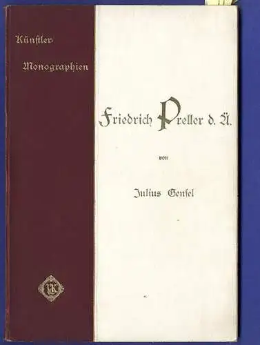 Kunst Malerei Grafik Weimar Italien Friedrich Preller Künstler Monografie 1904