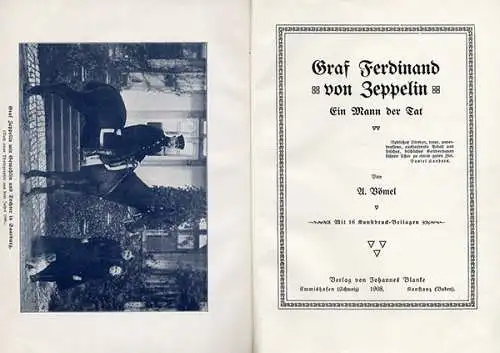 Graf Zeppelin Adel Militär Familie Leben Luftschiff Flüge Gedenkbuch 1908