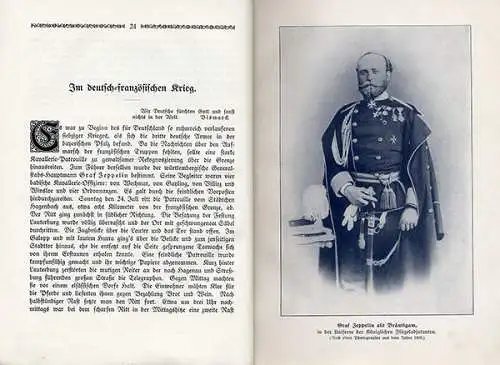 Graf Zeppelin Adel Militär Familie Leben Luftschiff Flüge Gedenkbuch 1908