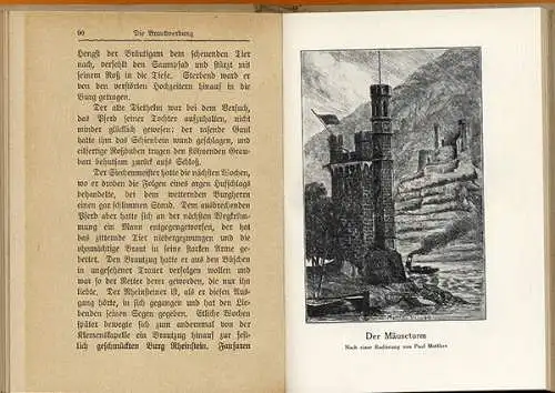 Rhein Mosel Rheinland Mittelalter Ritter Drachenfels Loreley Sagen Buch 1924