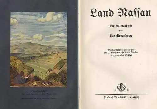 Hessen Hessen Nassau Taunus Heimat Geschichte Volkskunde Buch 1927