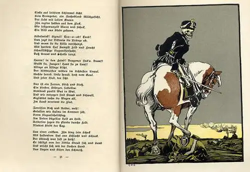 Der deutsche Spielmann Lied und Dichtung Soldaten illustriert von Oskar Erler
