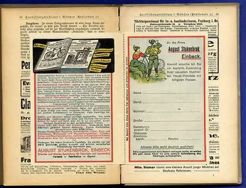 Illustrierter Gartenlaube Familien Kalender Kunst Grafik Reklame Jugendstil 1914