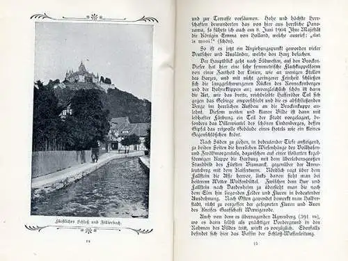 Sachsen Anhalt Harz Adel Schloß und Stadt Wernigerode Geschichte Umgebung 1911