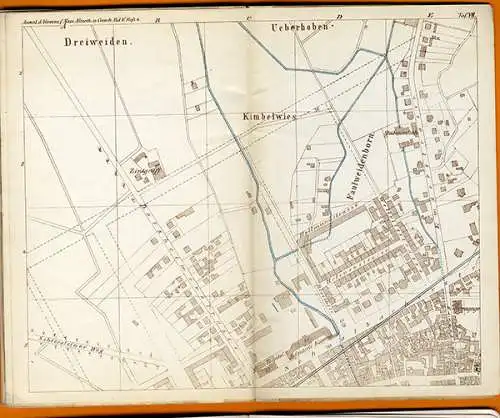 Rhein Wiesbaden Archäologie Stadt Geschichte Römische Wasserleitungen Buch 1877