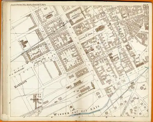 Rhein Wiesbaden Archäologie Stadt Geschichte Römische Wasserleitungen Buch 1877