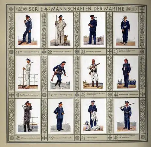 Zigaretten Sammelbilder Album Deutsche Trachten Bilder komplett 1931