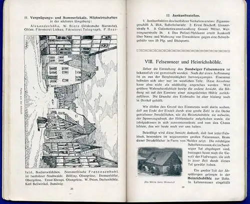 Sauerland Iserlohn Stadtplan Geschichte Reiseführer Reklame 1913