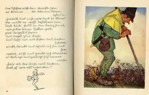 Altes Kinderbuch Fingerhütchen Zerge Elfen illustriert von Ilse Wenz Vietor 1935
