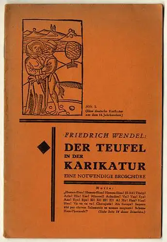 Freidenker Schrift der Schutz des Teufels mit Reichsverfassungs Beschwerde 1928