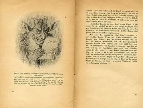 Freidenker Schrift der Schutz des Teufels mit Reichsverfassungs Beschwerde 1928