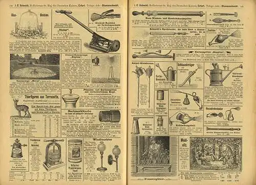 Thüringen Erfurt Garten Blumen Gemüse Samen Handlung Schmidt Katalog 1900