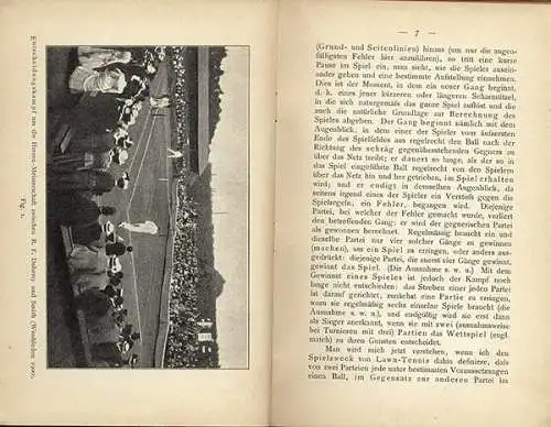 Europa Sport Geschichte Tennis Spiel Technik Turnier Handbuch 1910