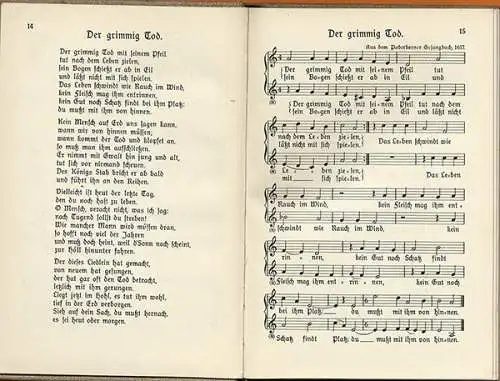 Altdeutsches Kirchen Heimat Volkslieder Buch Fritz Jöde Buch 1925