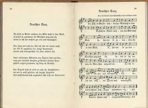 Altdeutsches Kirchen Heimat Volkslieder Buch Fritz Jöde Buch 1925