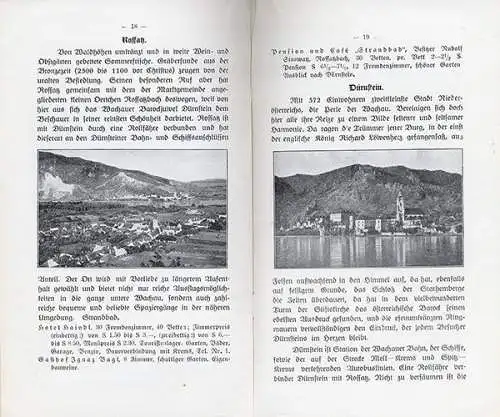 Österreich Wachau Melk Spitz Dürnstein Mautern Krems Donautal Reiseführer 1935