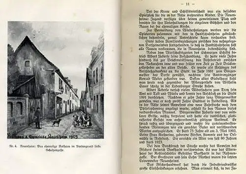 Baden Heidelberg Handschuhsheim Neuenheim Geschichte Chronik 1930