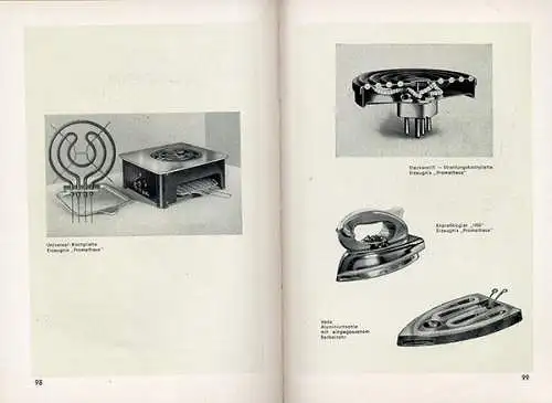 Elektro Technik Heizung Ofen Patente Prometheus Handbuch Bad Soden 1950