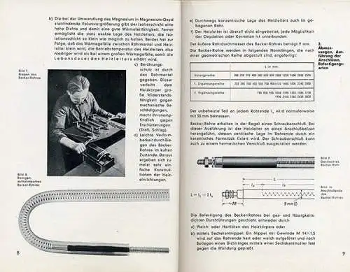 Elektro Technik Heizung Ofen Patente Prometheus Handbuch Bad Soden 1950