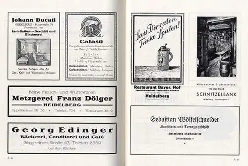 Baden Heidelberg Stadt Geschichte Ruperto Carola Universität Festschrift 1931