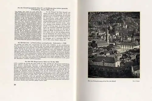 Baden Heidelberg Stadt Geschichte Ruperto Carola Universität Festschrift 1931