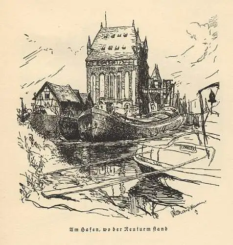 Rhein Hessen Alt Worms Stadt Geschichte Kunst Grafik Buch 1925