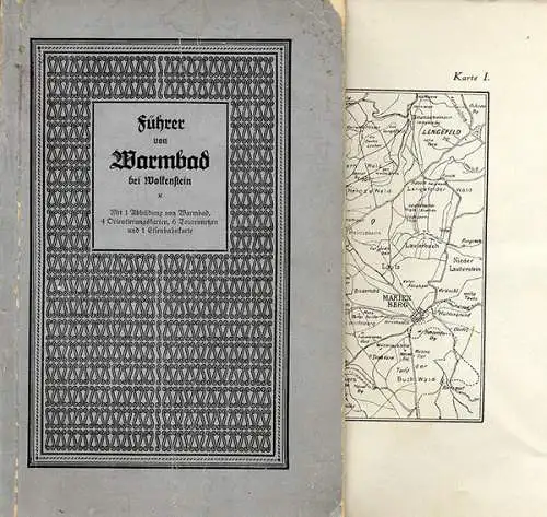 Sachsen Erzgebirge Kurort Warmbad Wolkenstein Reiseführer Wanderbuch 1925