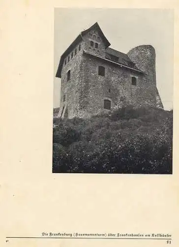Thüringen Burgen Verzeichnis Chronologie Architektur Baugeschichte Buch 1932