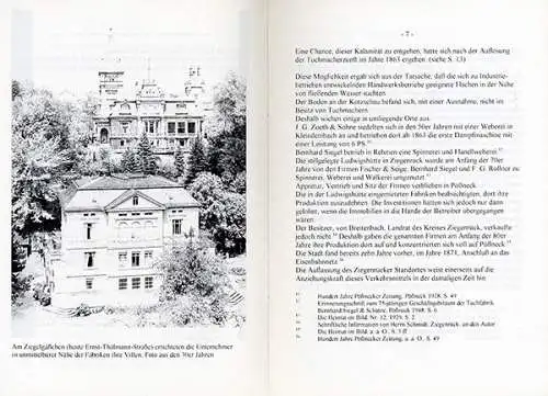 Thüringen Pössneck Stadt Gescichte Tuchmacher Textilindustrie Buch 2004