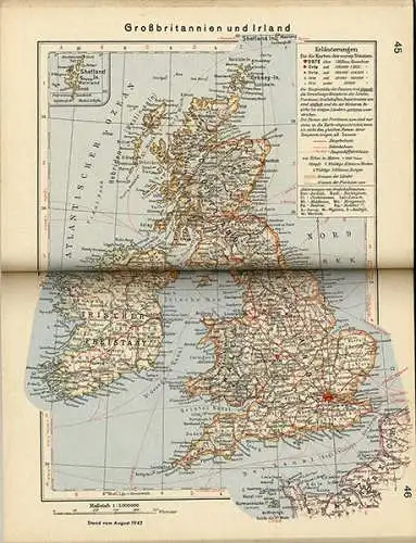 Weltkrieg Europa Deutsches Reich Flugzeug Luftwaffe Taschen Atlas  1940