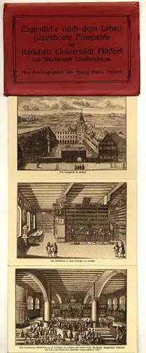 Nürnberg Studentika Universität Altdorf altes Leporello Postkarten Album 1920