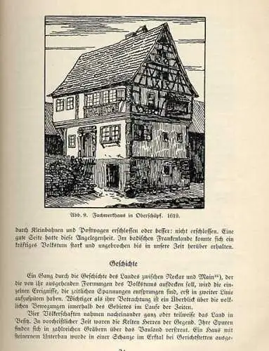 Baden Odenwald Franken Volkskunst Möbel Trachten Bildstock Brauchtum Buch 1927