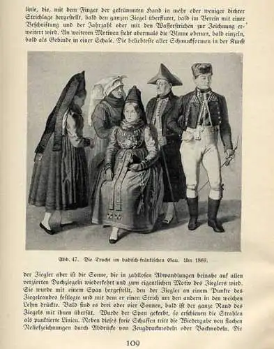 Baden Odenwald Franken Volkskunst Möbel Trachten Bildstock Brauchtum Buch 1927