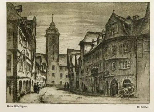 Franken Bad Mergentheim Stadt Geschichte Kunst Grafik Heimatbuch 1925