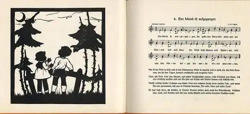 Gute Nacht Kinder Schlaflieder Scherenschnitte Margalisa Pomplun Brenner 1928