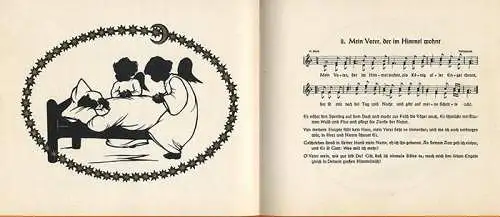 Gute Nacht Kinder Schlaflieder Scherenschnitte Margalisa Pomplun Brenner 1928