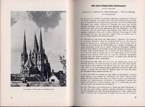 Hessen 800 Jahre Gelnhausen Geschichte Mittelalter Wirtschaft Festschrift 1970