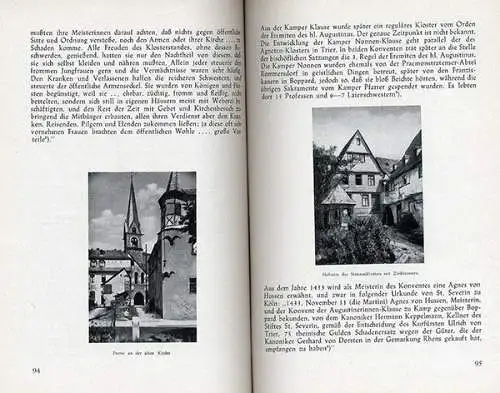 Rheinland Pfalz 1000 Jahre Kamp Bornhofen Geschichte Chronik Festschrift 1950