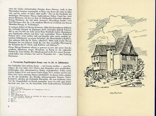 Rheinland Pfalz 1000 Jahre Kamp Bornhofen Geschichte Chronik Festschrift 1950