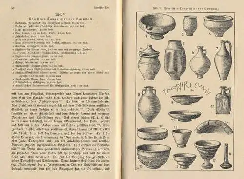 Stuttgart Bad Cannstatt Stadt Geschichte Archäologie Römer Kastell Buch 1920