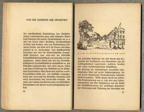 Rhein Pfalz Ludwigshafen Stadt Geschichte Chronik Heimatbuch 1941